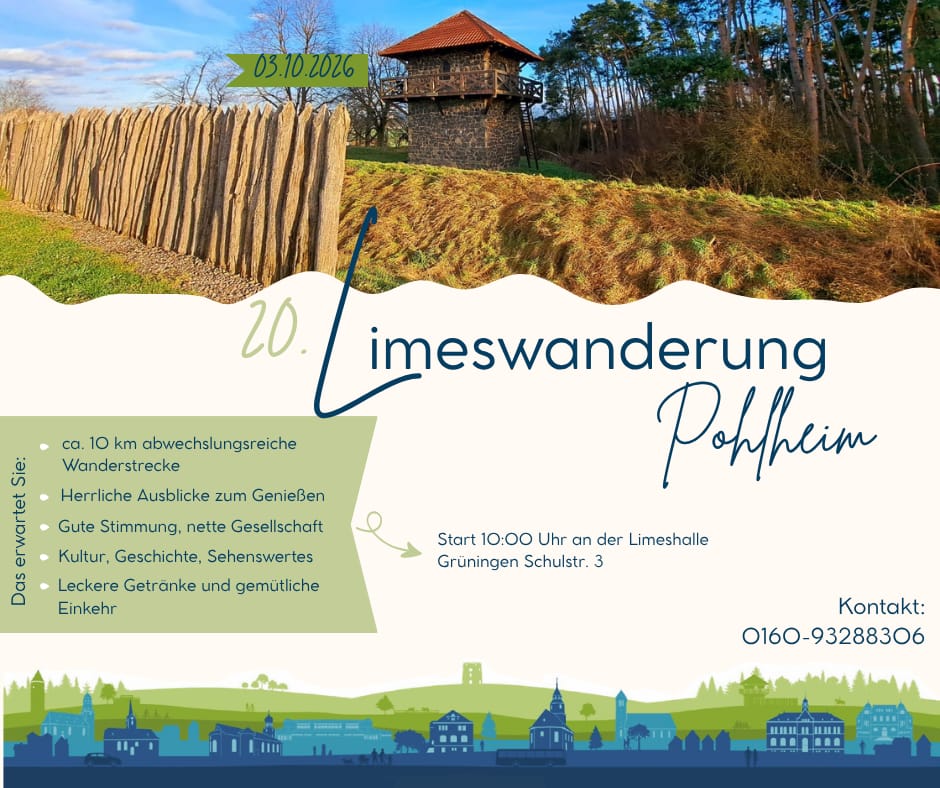 Pohlheimer Limeswanderung 2026 Pohlheimer Limeswanderung 2026